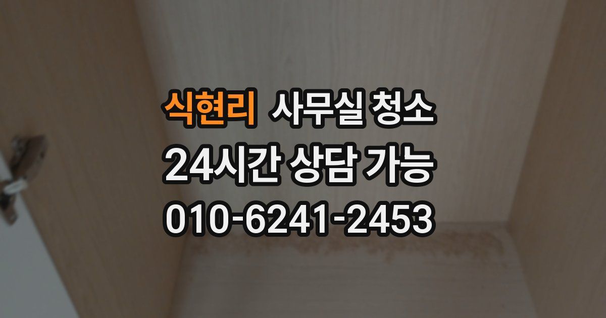 식현리 사무실 청소