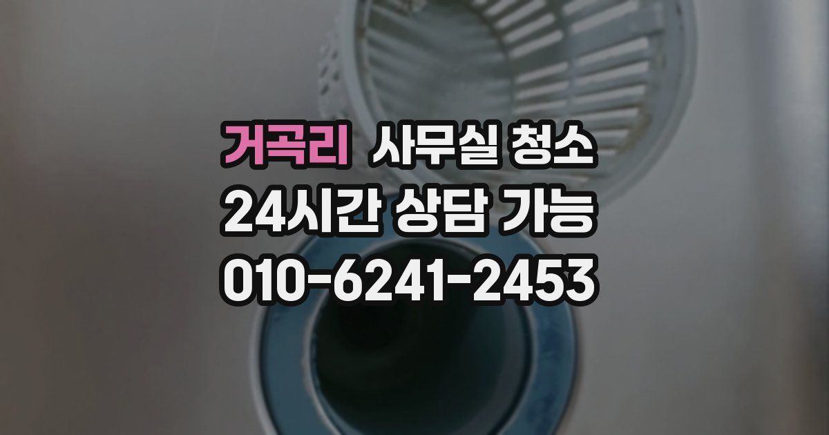 거곡리 사무실 청소