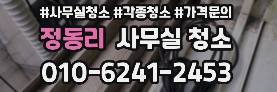 정동리 사무실 청소