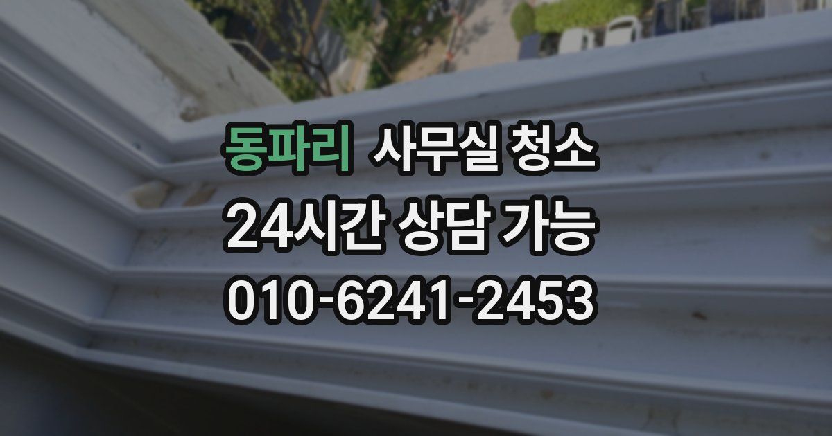 동파리 사무실 청소