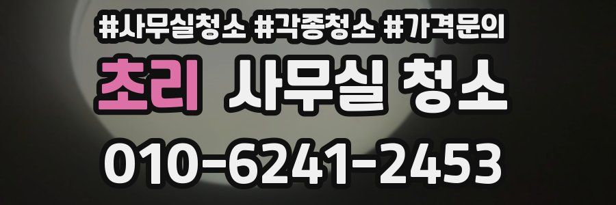 초리 사무실 청소