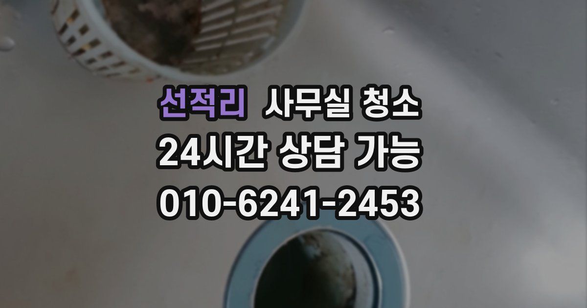 선적리 사무실 청소