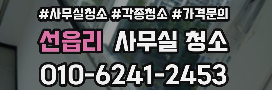 선읍리 사무실 청소