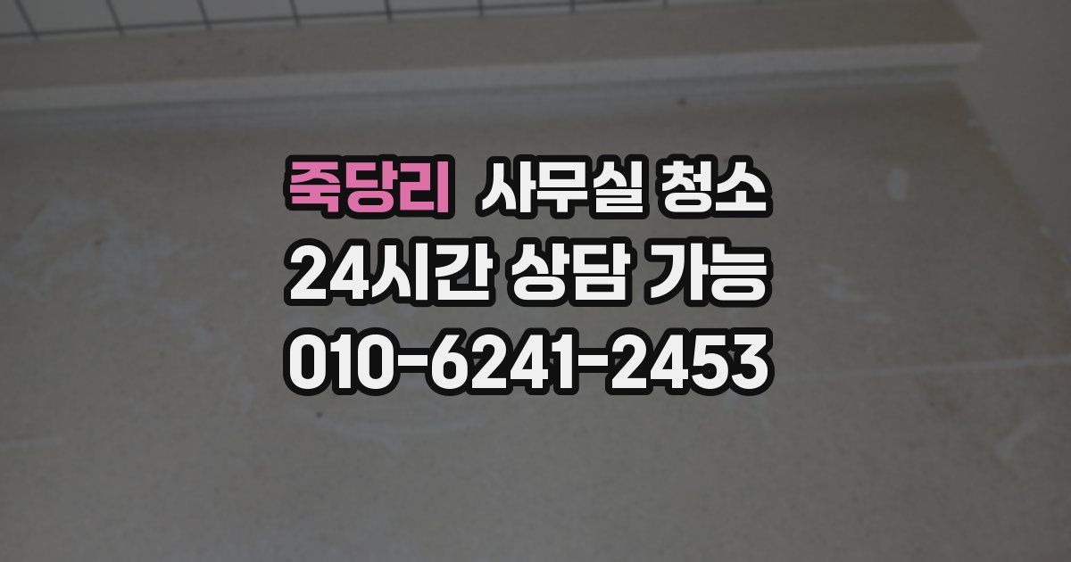 죽당리 사무실 청소