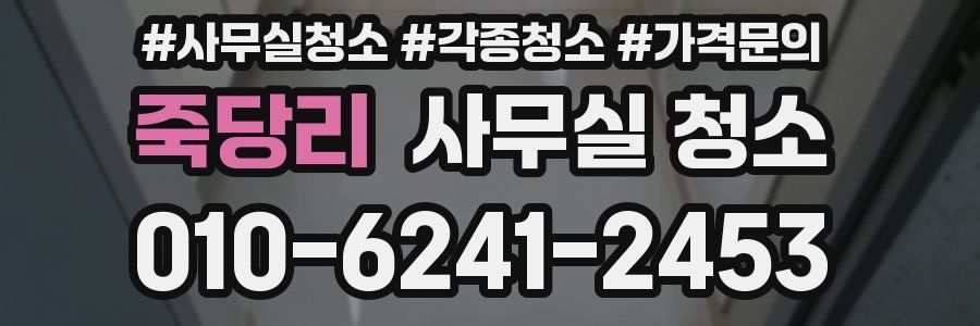 죽당리 사무실 청소
