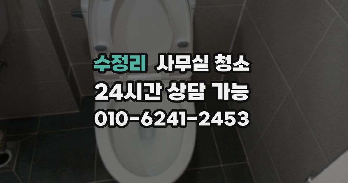 수정리 사무실 청소