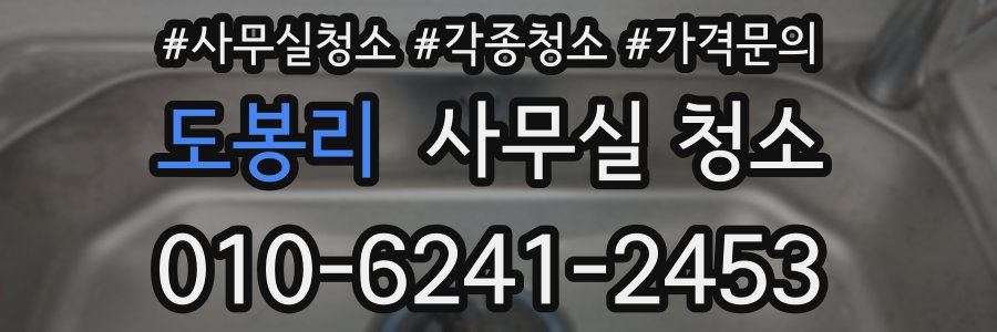 도봉리 사무실 청소
