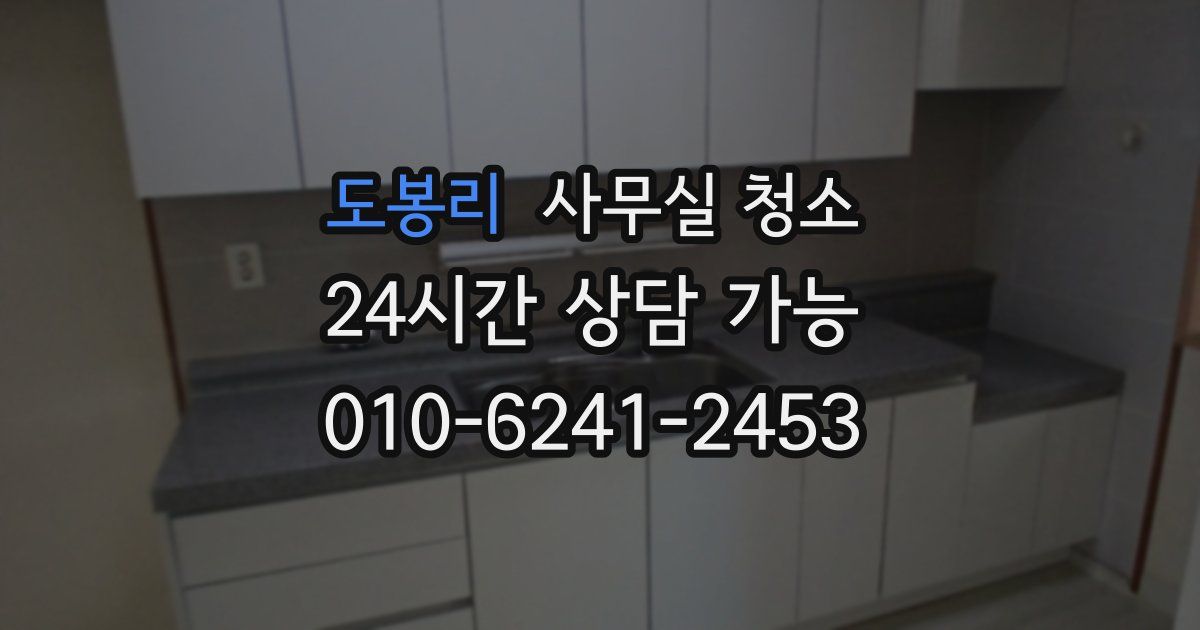 도봉리 사무실 청소