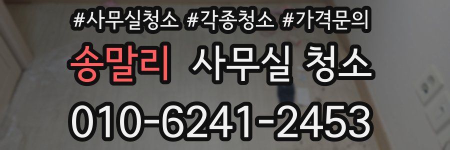 송말리 사무실 청소