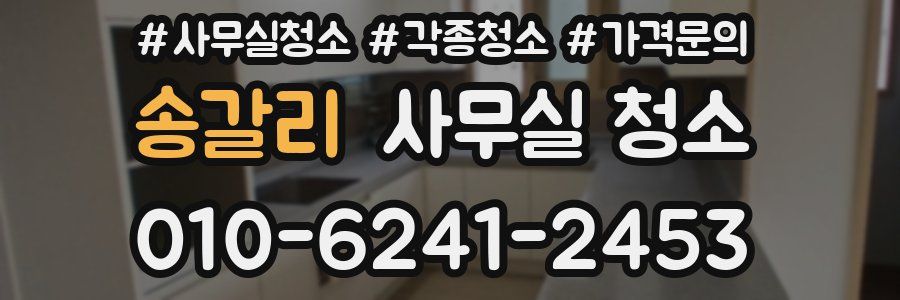 송갈리 사무실 청소