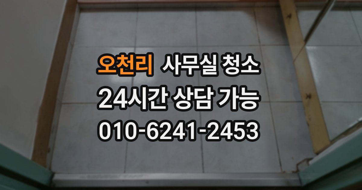 오천리 사무실 청소