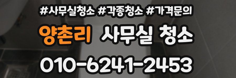 양촌리 사무실 청소