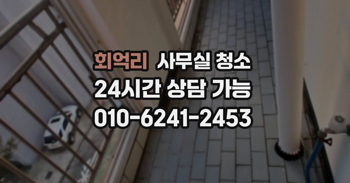 회억리 사무실 청소