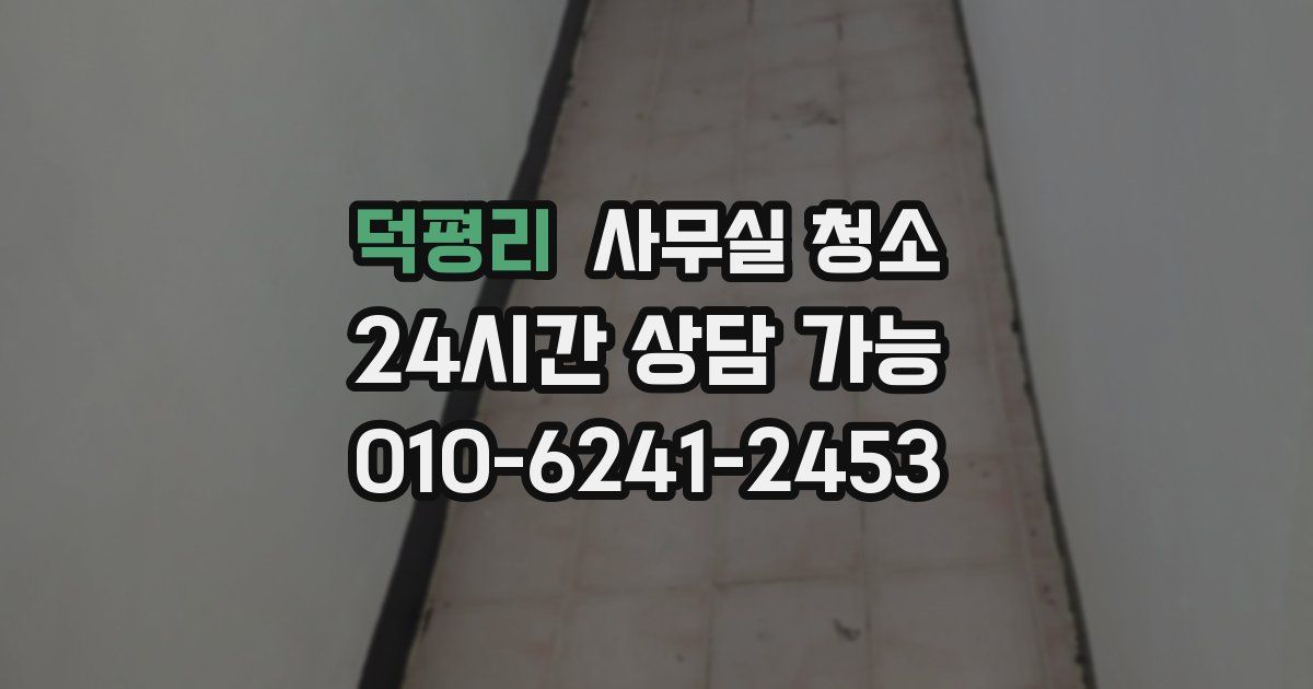 덕평리 사무실 청소