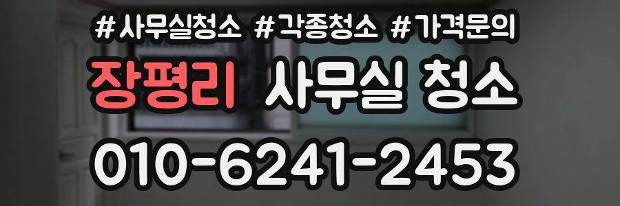 장평리 사무실 청소