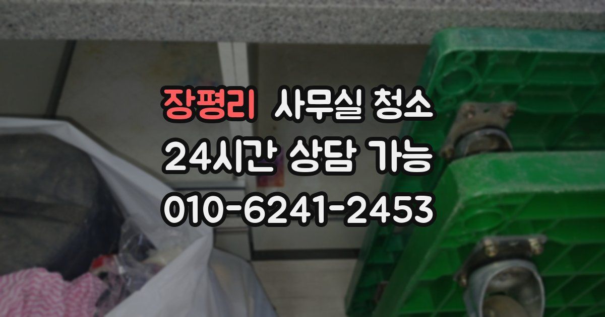 장평리 사무실 청소