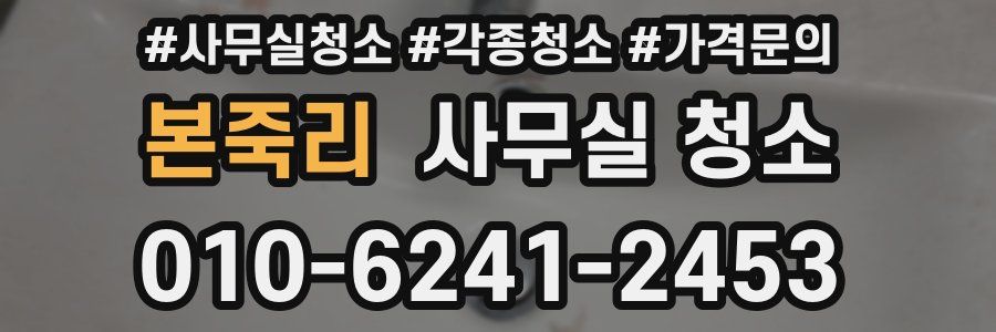 본죽리 사무실 청소