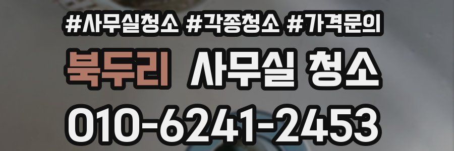 북두리 사무실 청소