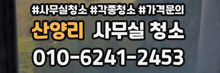 산양리 사무실 청소