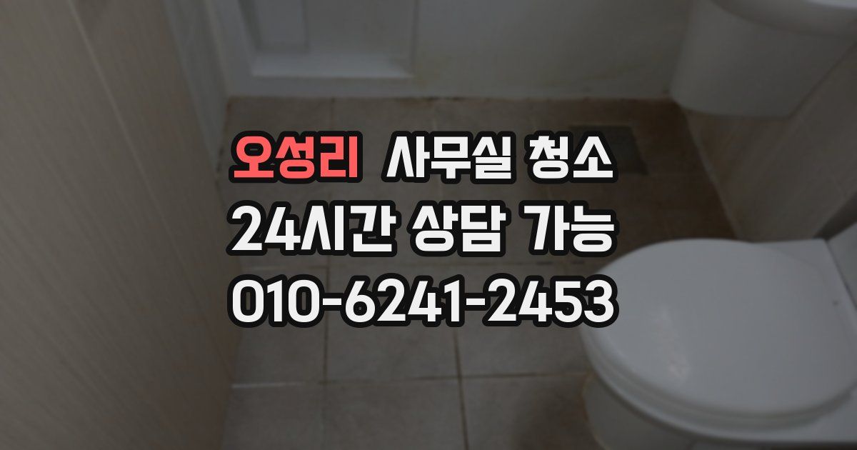 오성리 사무실 청소