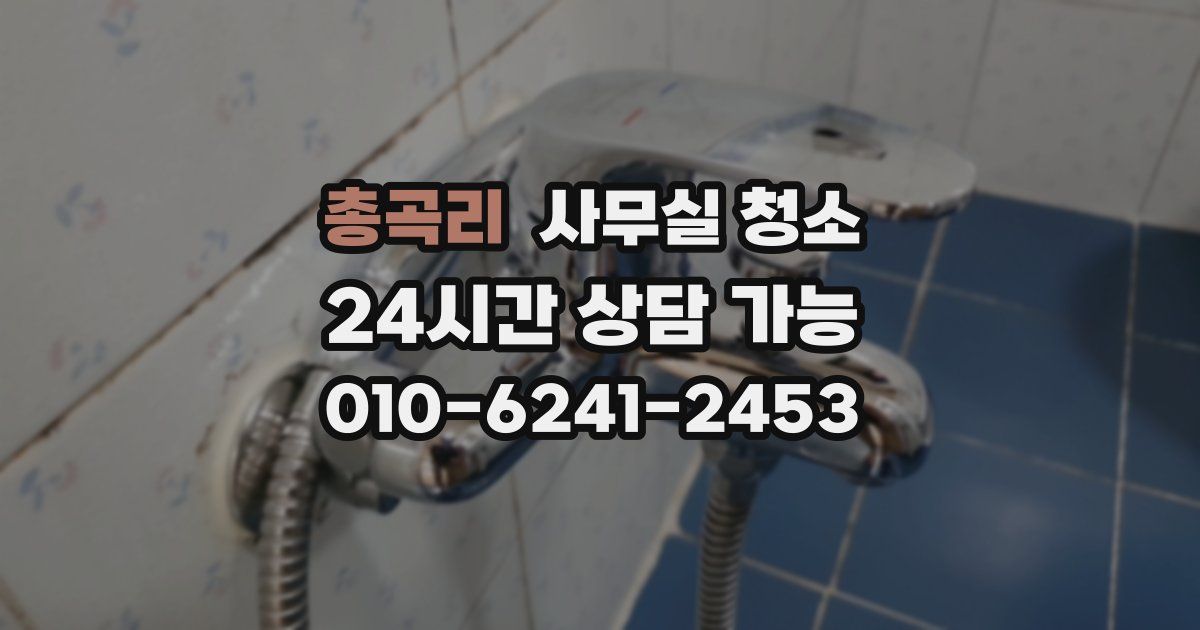 총곡리 사무실 청소