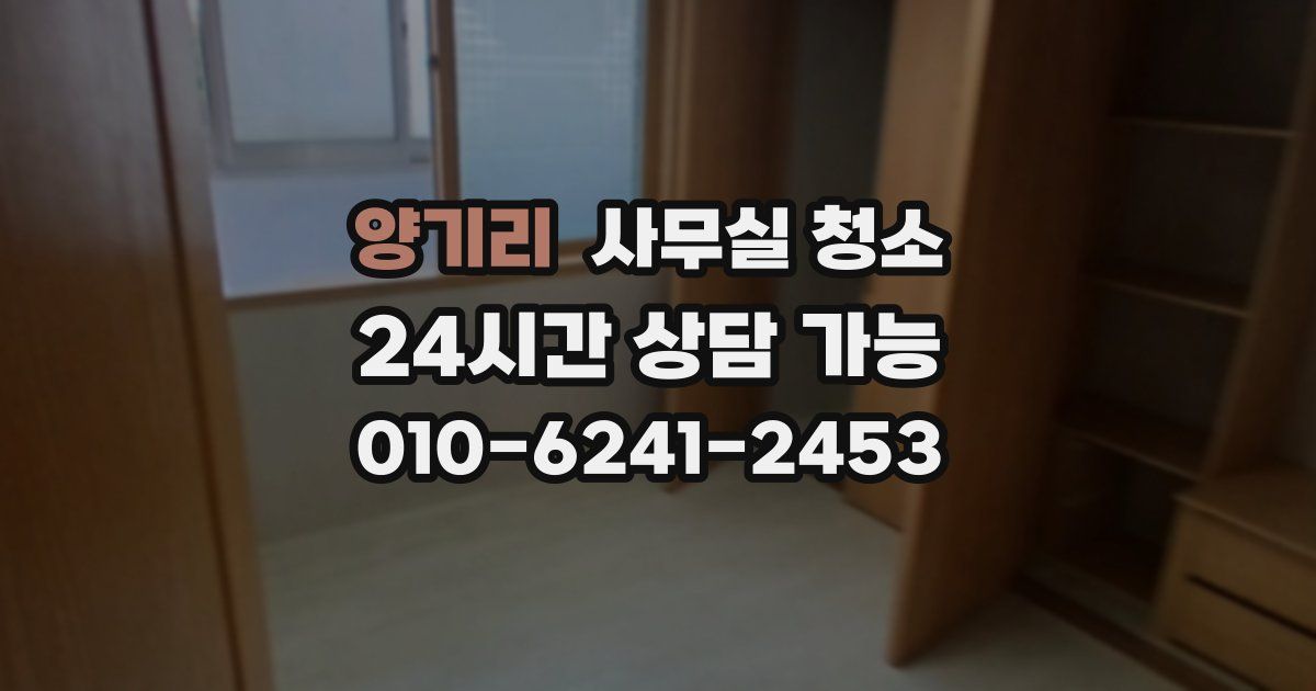 양기리 사무실 청소