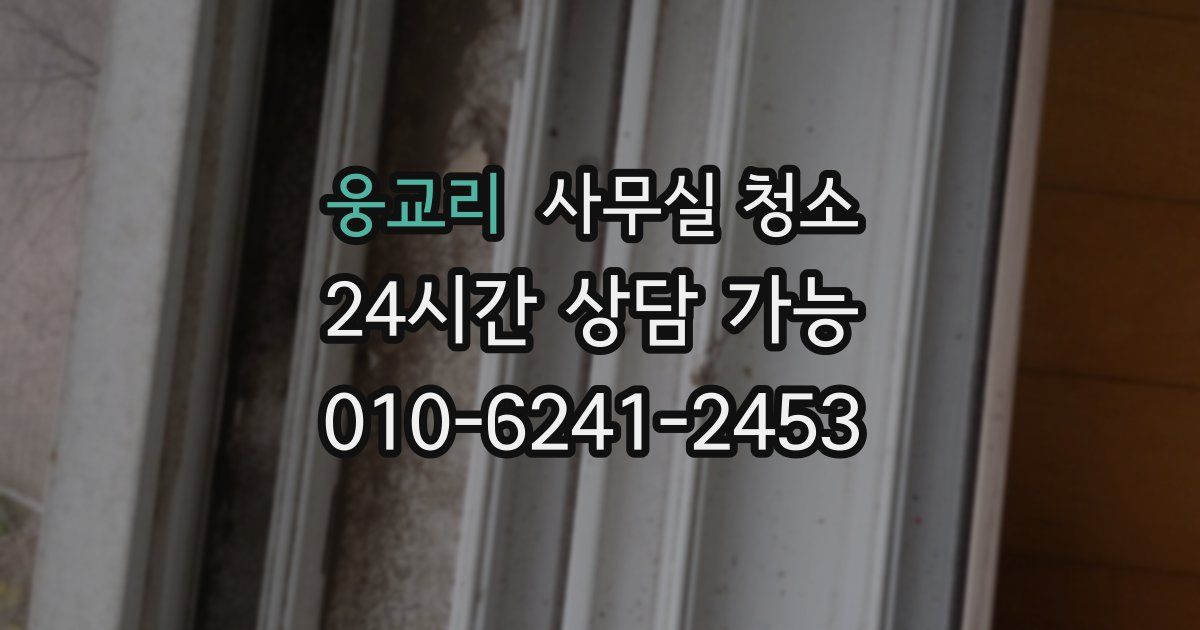 웅교리 사무실 청소