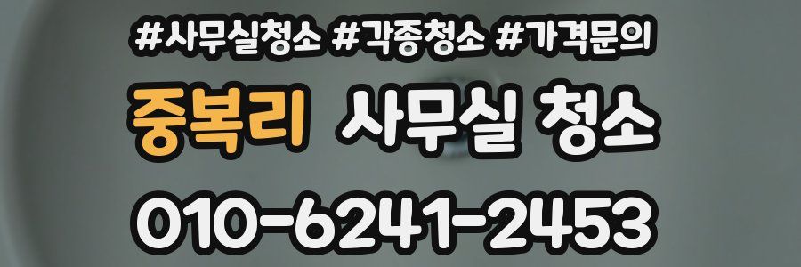 중복리 사무실 청소