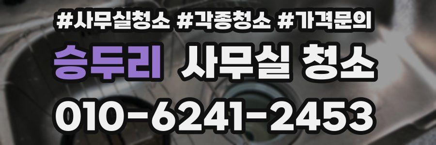 승두리 사무실 청소