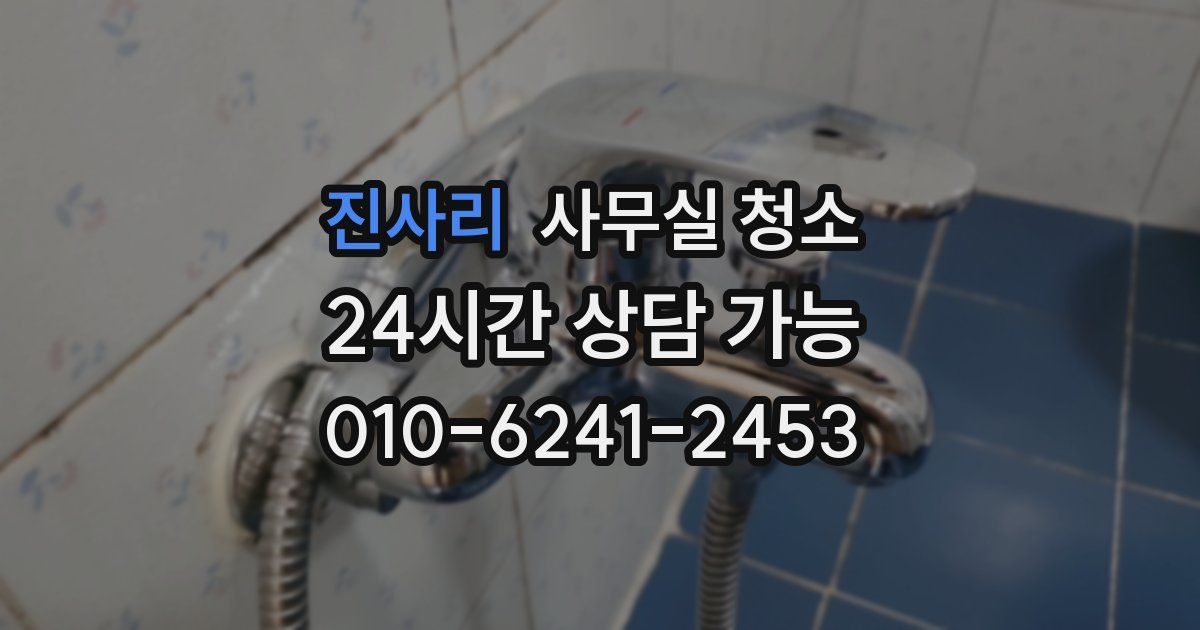 진사리 사무실 청소