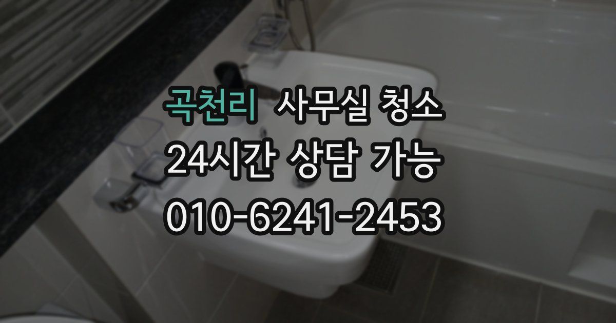 곡천리 사무실 청소