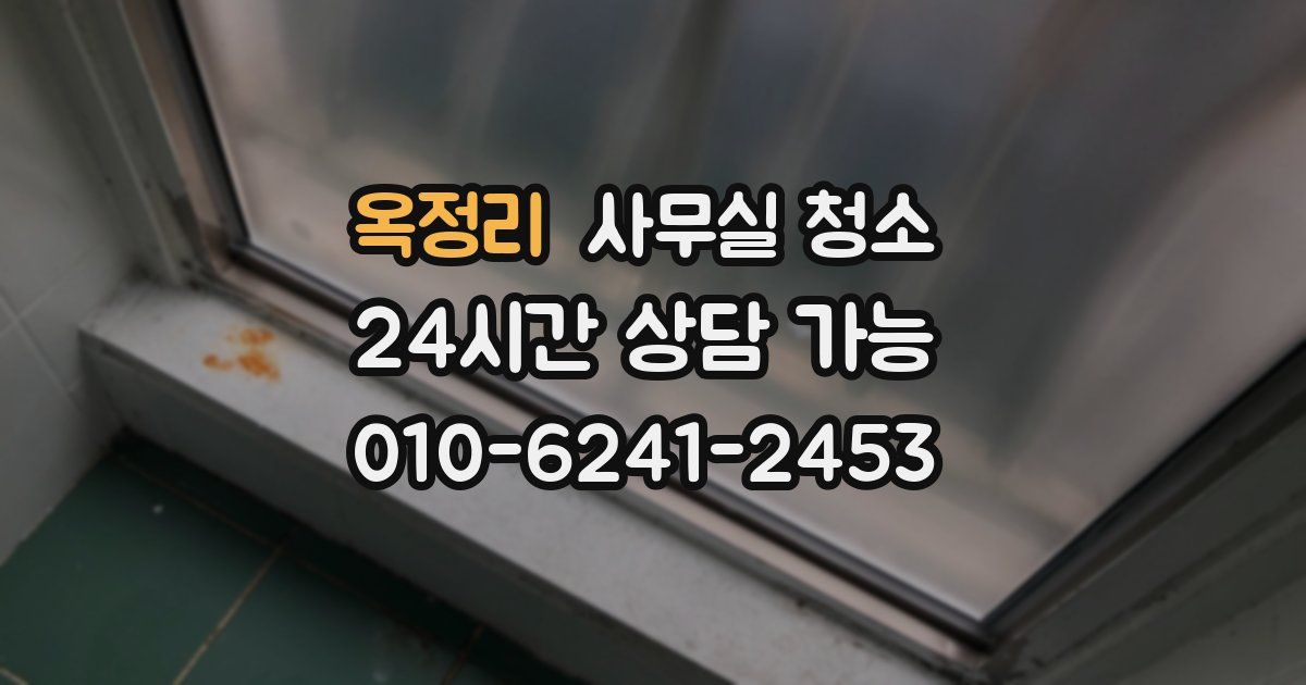 옥정리 사무실 청소