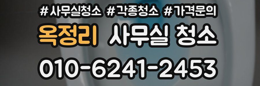 옥정리 사무실 청소