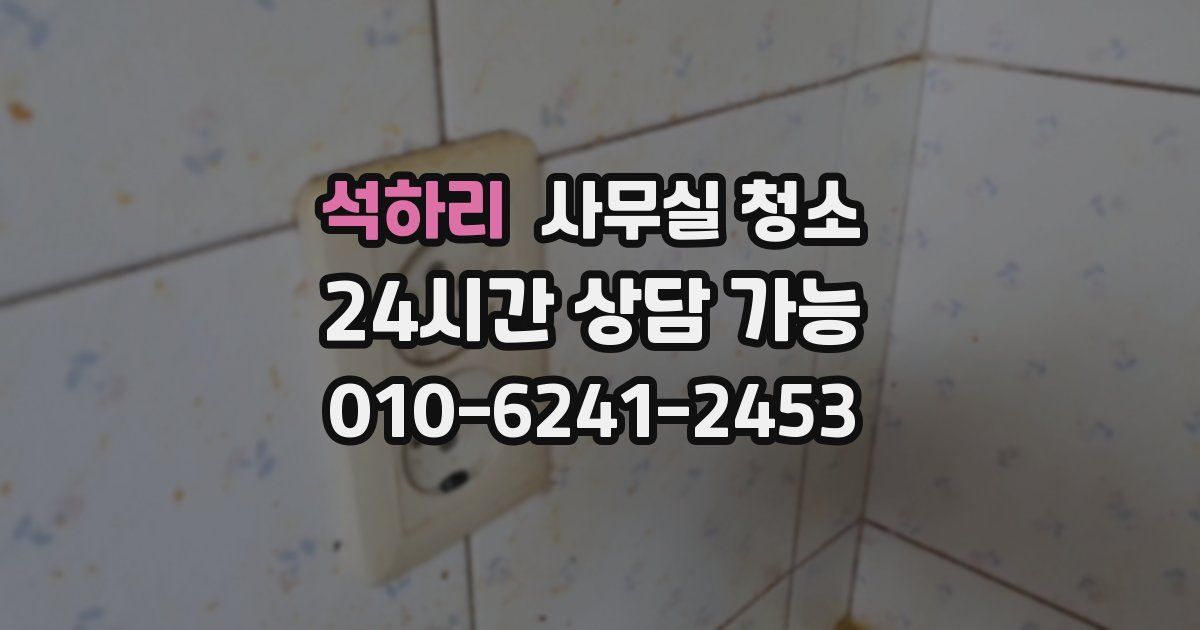 석하리 사무실 청소