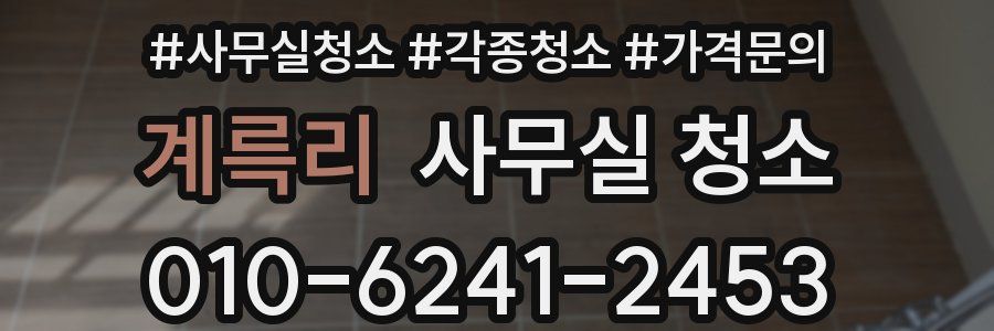 계륵리 사무실 청소
