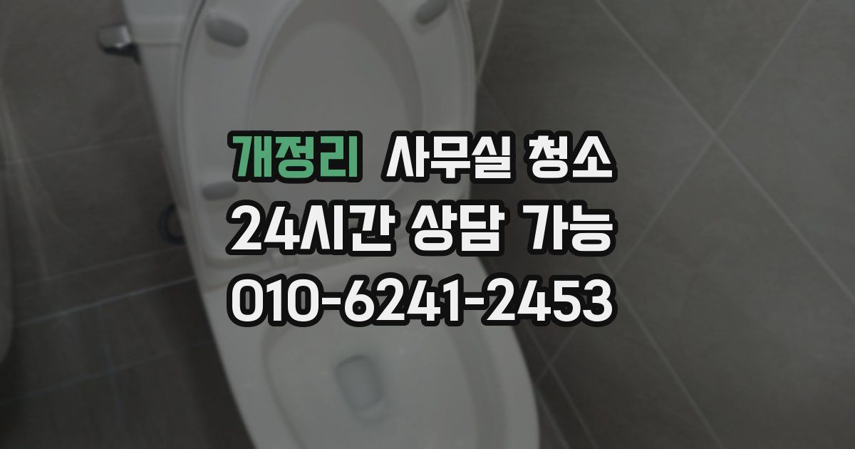개정리 사무실 청소