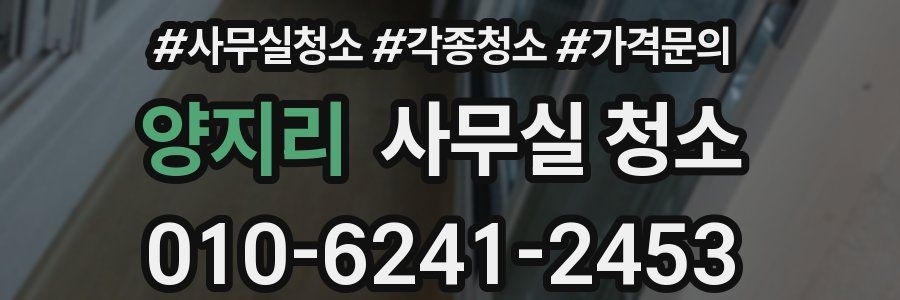 양지리 사무실 청소