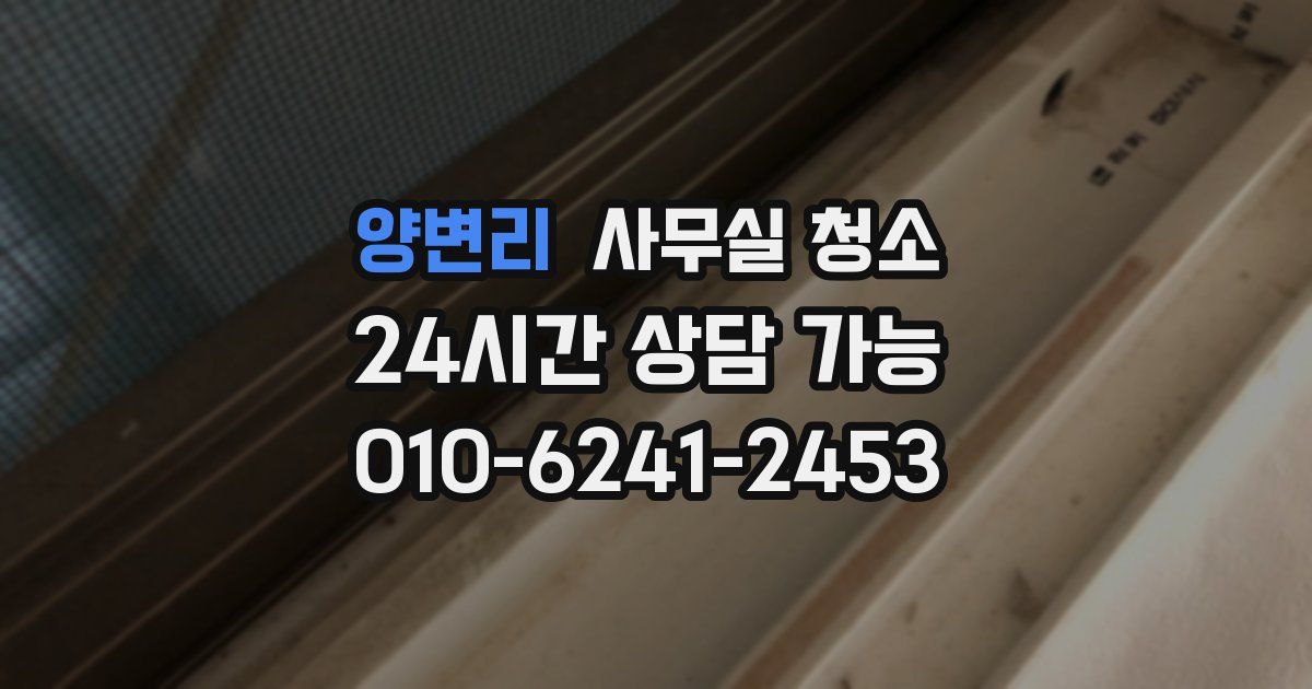 양변리 사무실 청소