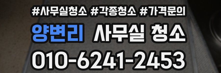 양변리 사무실 청소