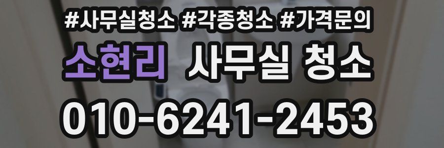 소현리 사무실 청소