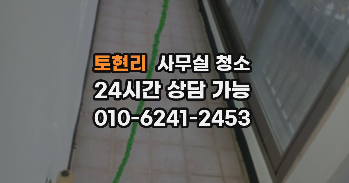 토현리 사무실 청소