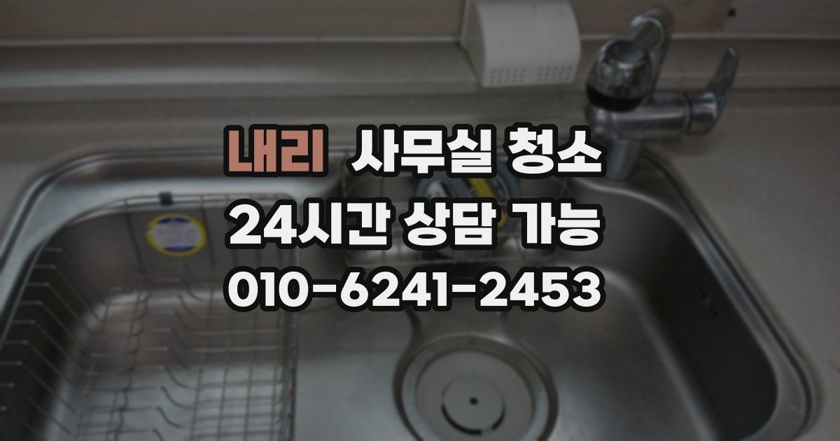 내리 사무실 청소