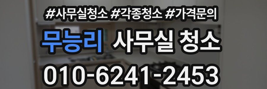 무능리 사무실 청소