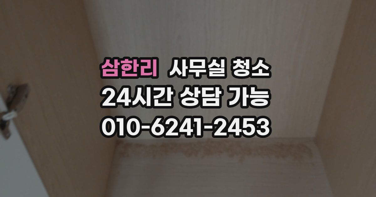 삼한리 사무실 청소