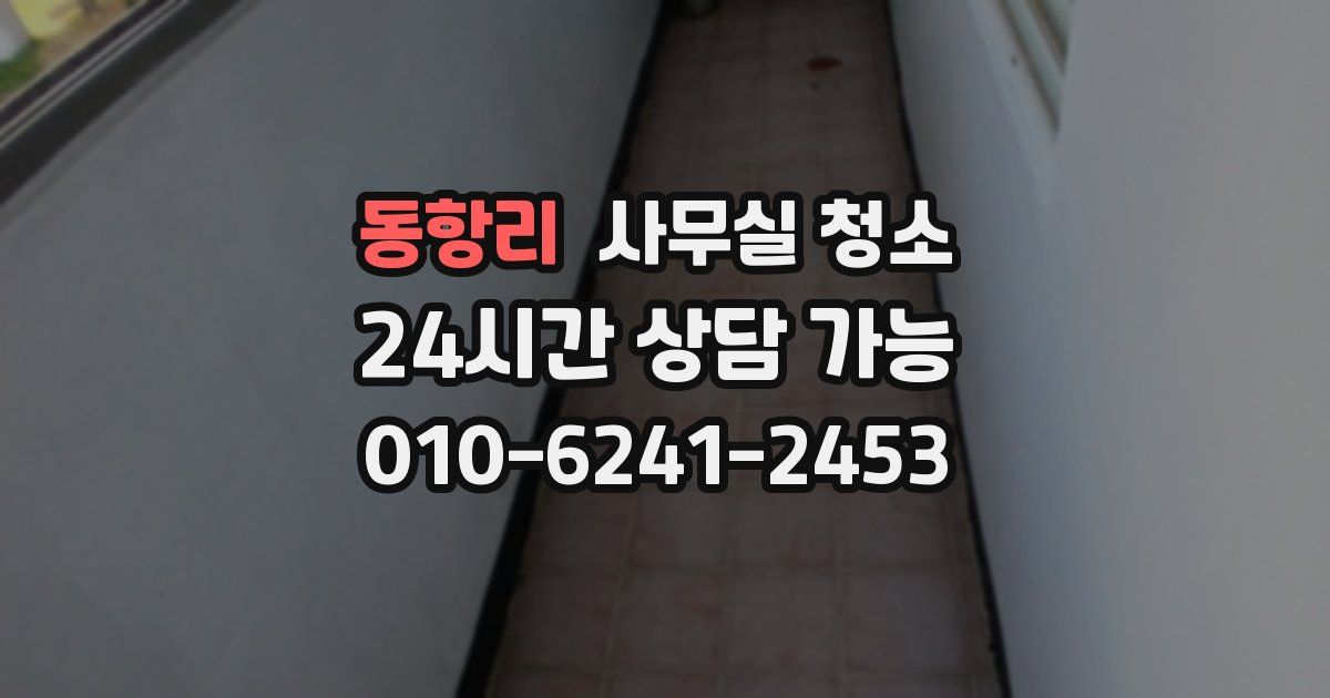 동항리 사무실 청소