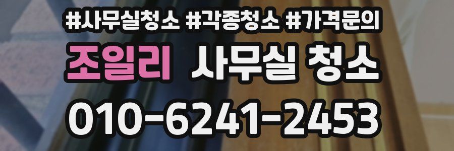조일리 사무실 청소