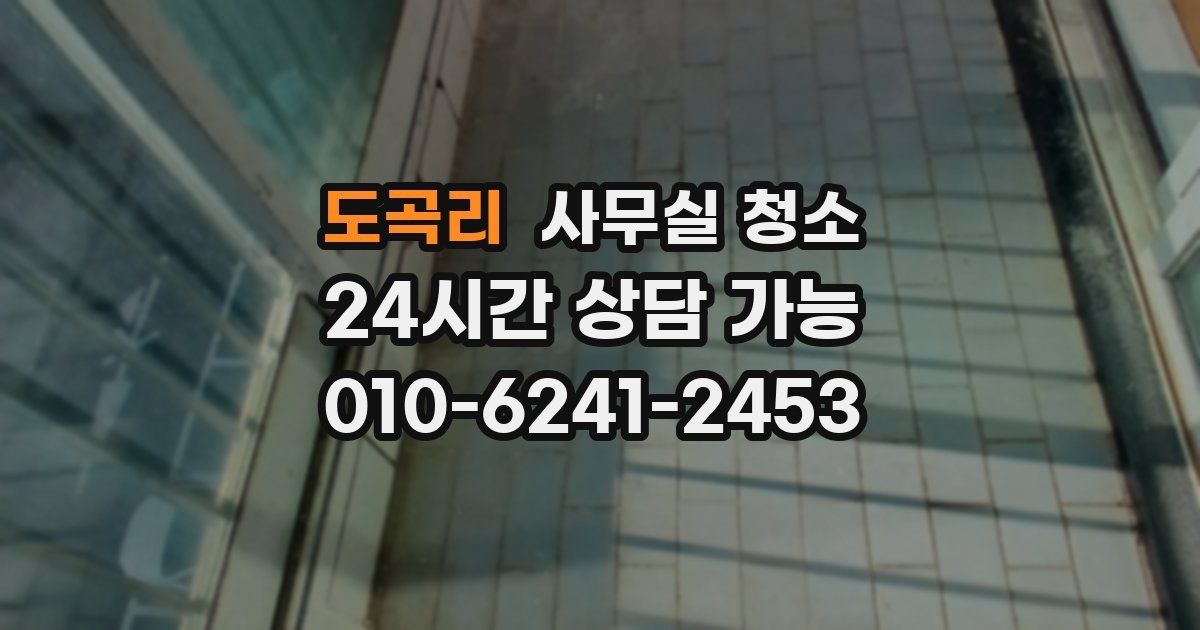 도곡리 사무실 청소