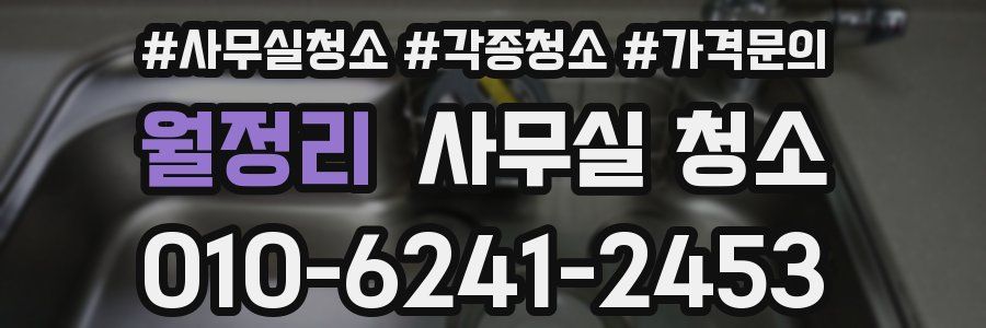 월정리 사무실 청소