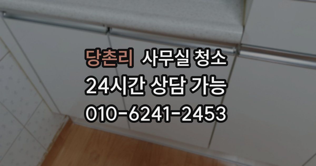 당촌리 사무실 청소
