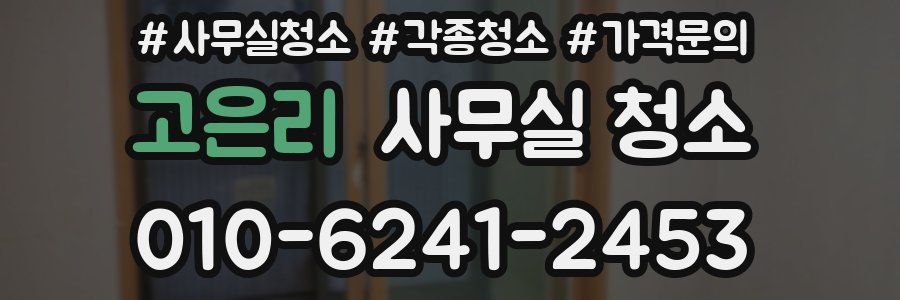 고은리 사무실 청소